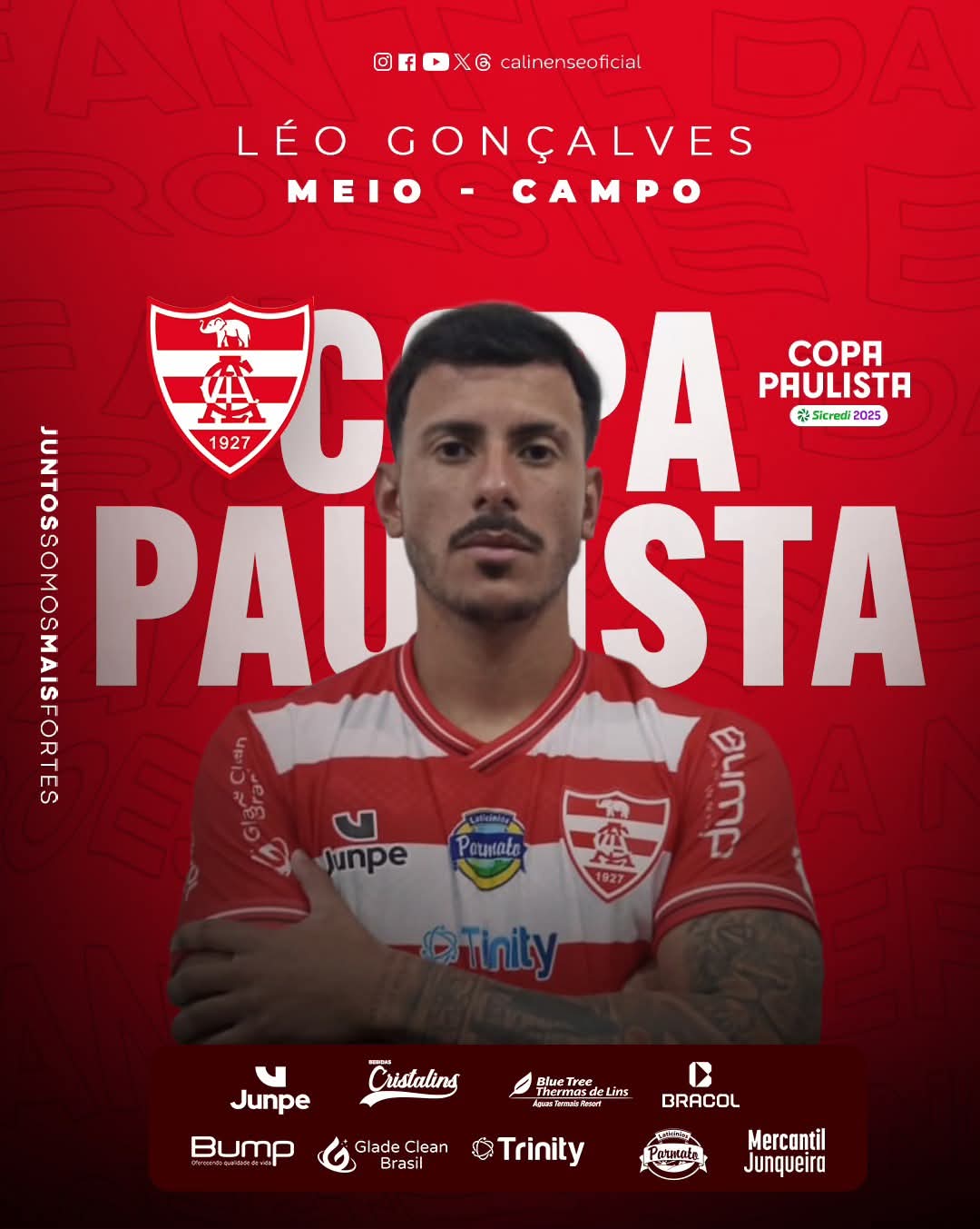 Linense acerta com o meia Léo Gonçalves