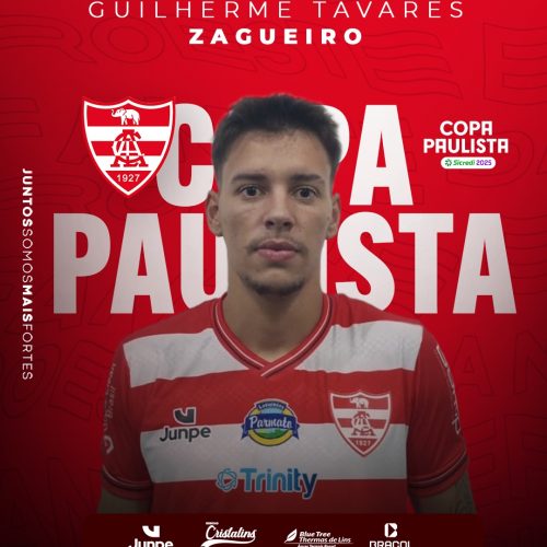 O Linense confirma a contratação do zagueiro Guilherme Tavares