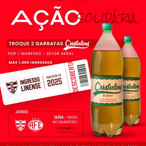Ação Solidária com as Bebidas Cristalins!