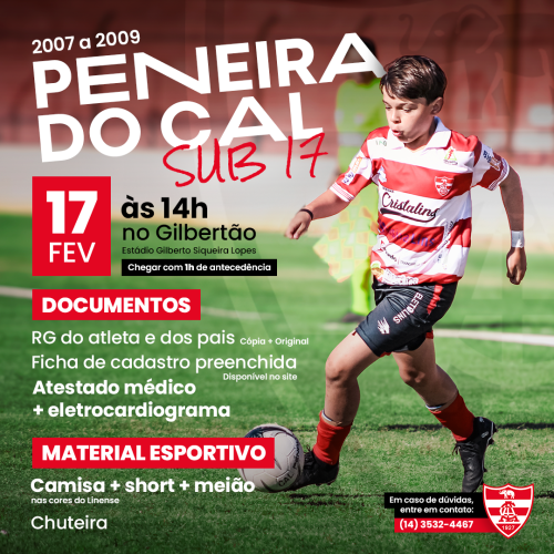 Peneira do CAL sub-17!